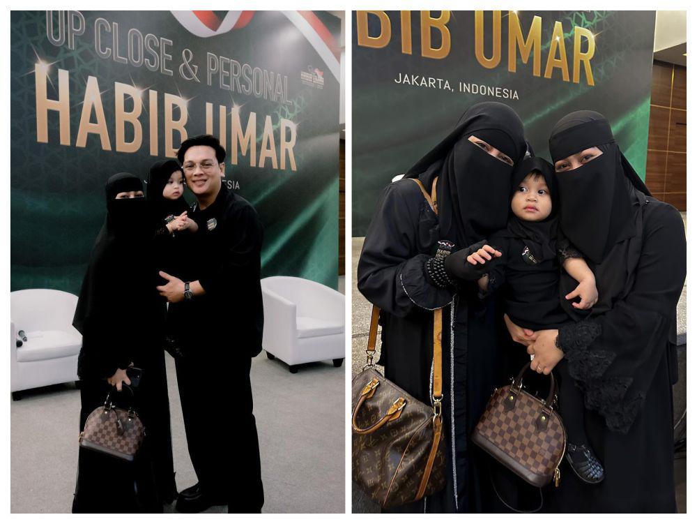 9 Potret Wardah Maulina Hadir di Safari Dakwah Habib Umar, Ajak Anak!