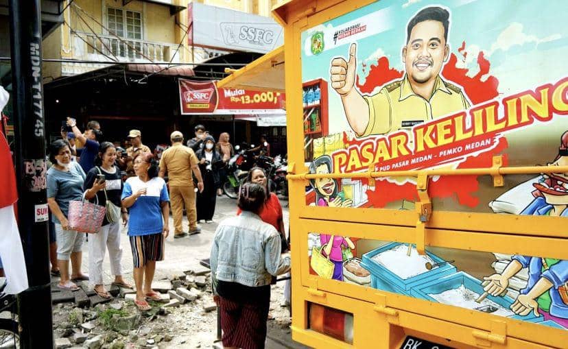 Dalam 3 Jam Bahan Pokok di Mobil Pasar Murah Keliling Ludes Diserbu