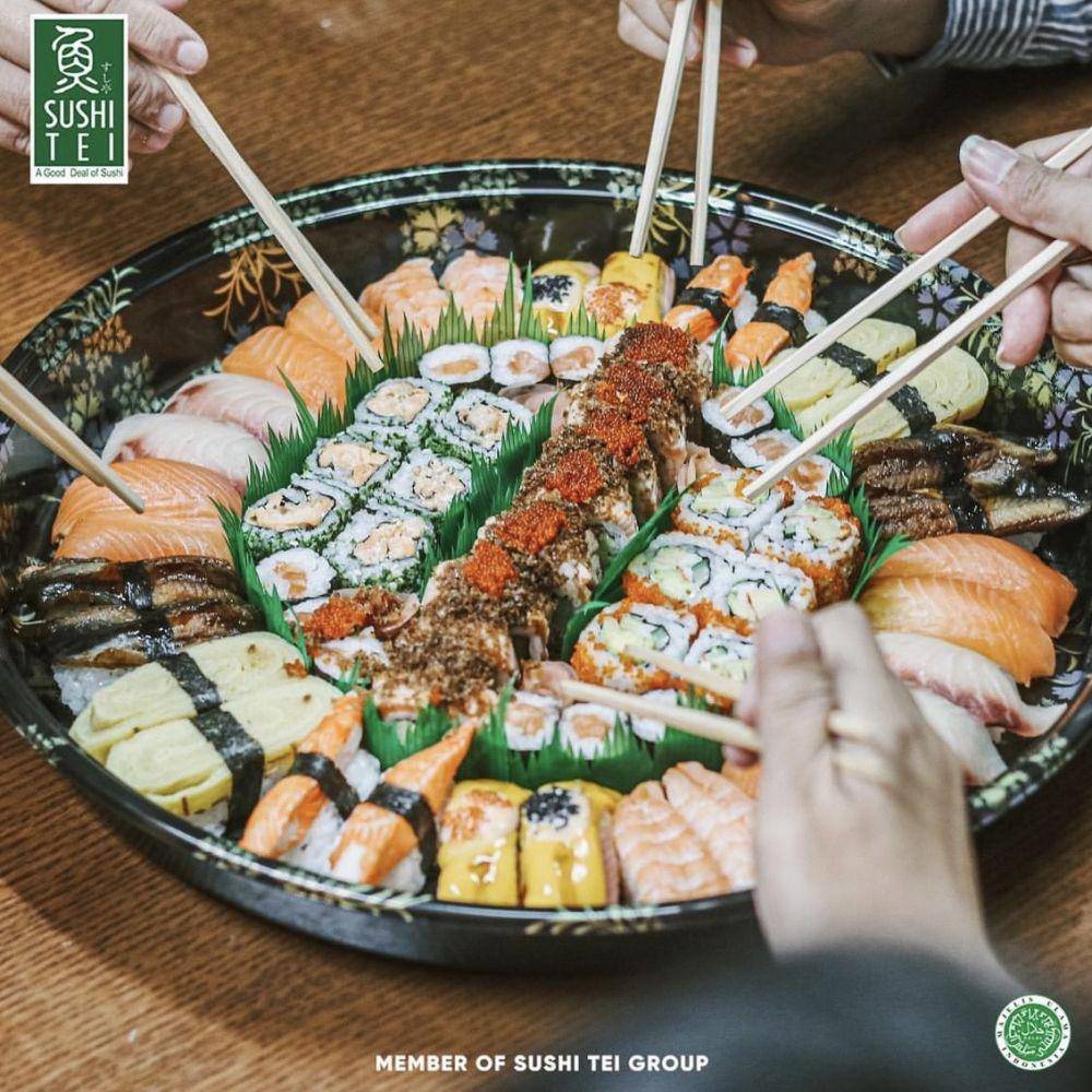Variasi Sushi di Sushi Tei (instagram.com/sushiteiindonesia)