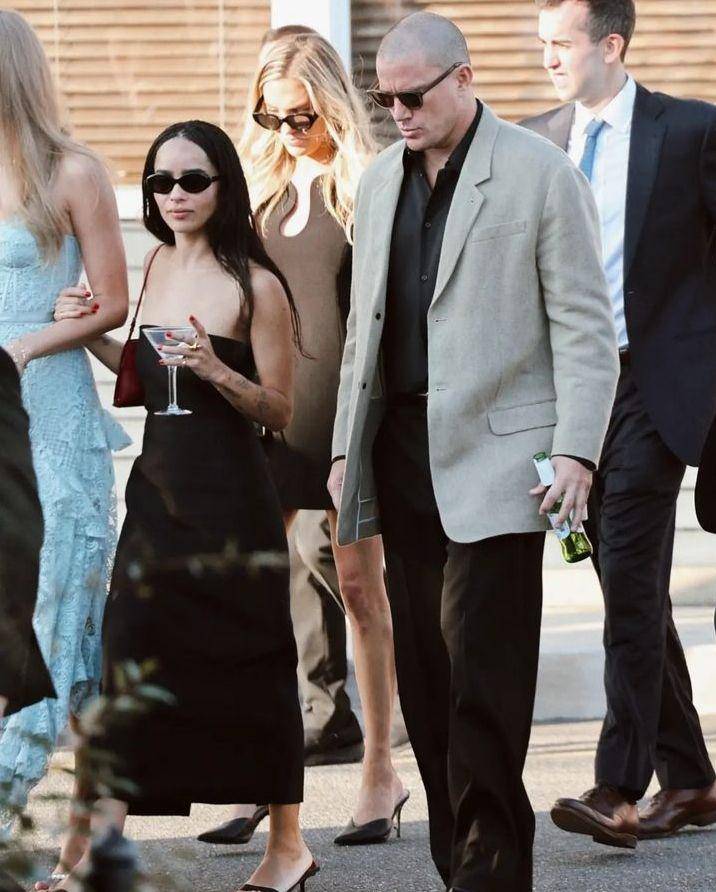 potret Zoë Kravitz dan Channing Tatum di pernikahan Jack Antonoff dan Margaret Qualley (instagram.com/saintpaulww)