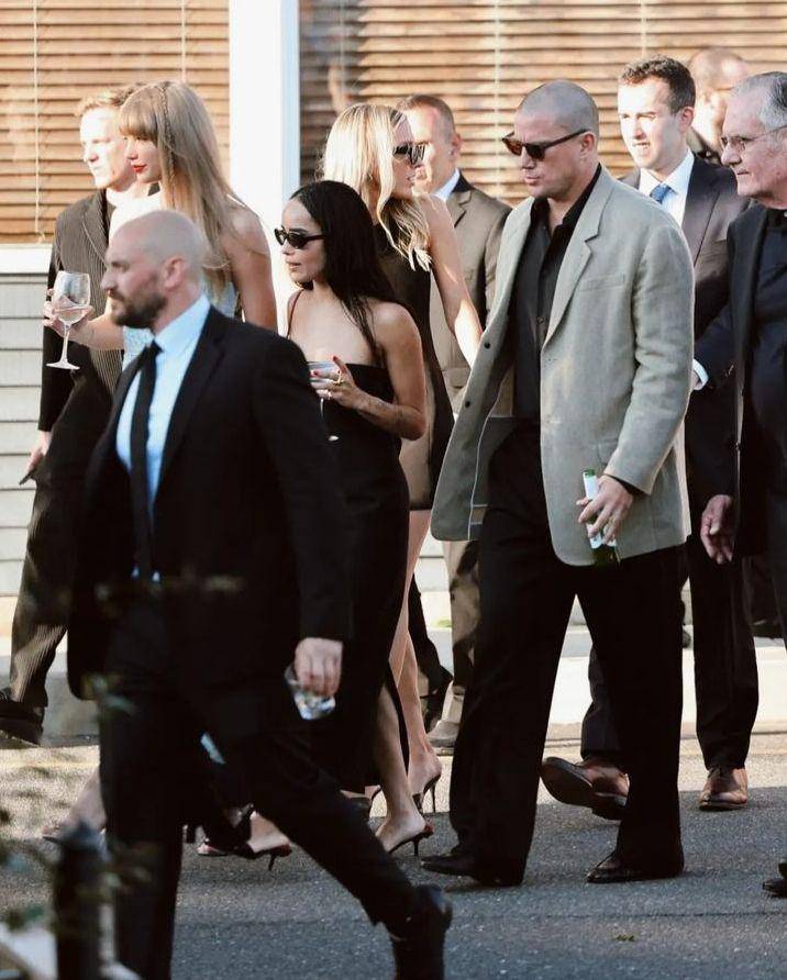 potret Zoë Kravitz dan Channing Tatum di pernikahan Jack Antonoff dan Margaret Qualley (instagram.com/saintpaulww)