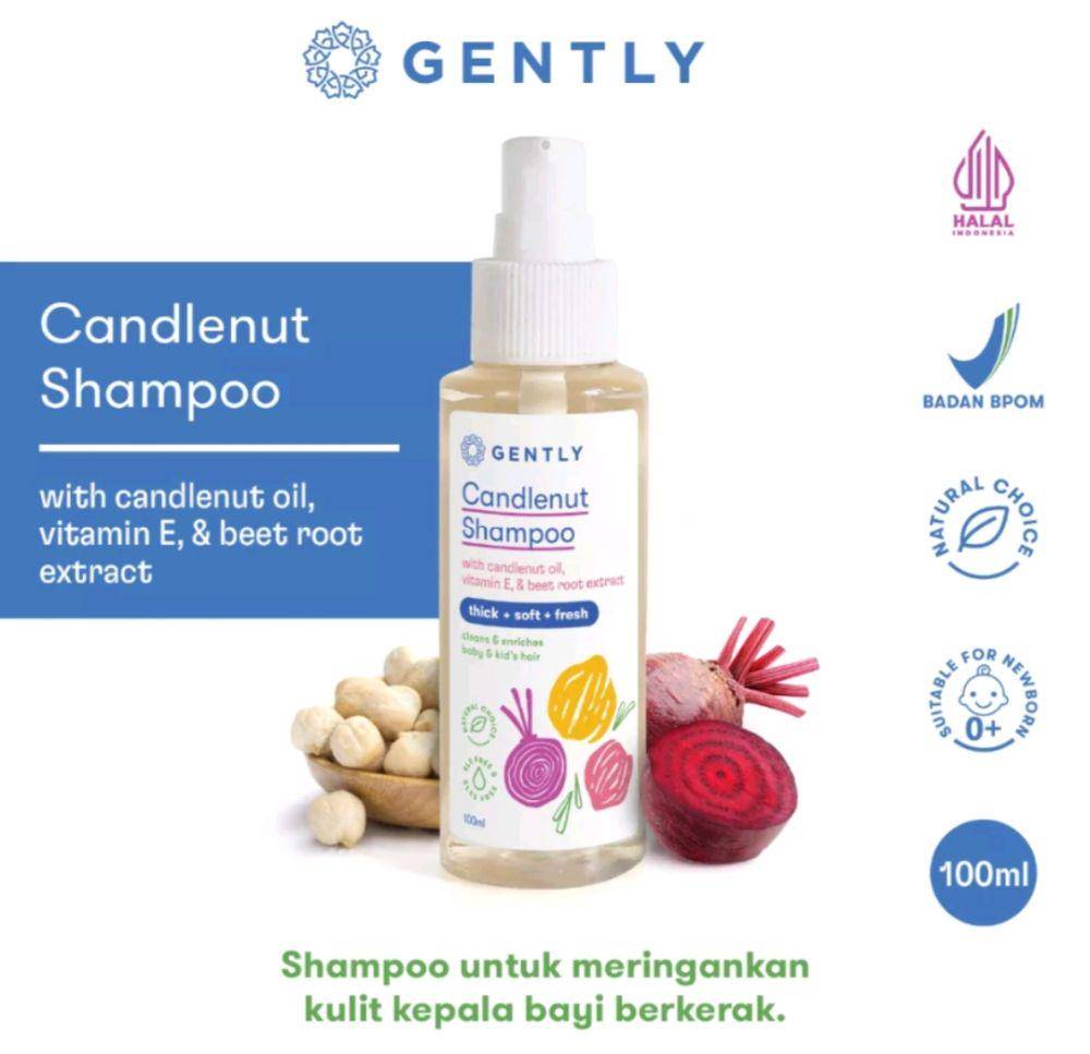 Gently Candlenut Shampoo (shopee.com/gentlyindonesia)