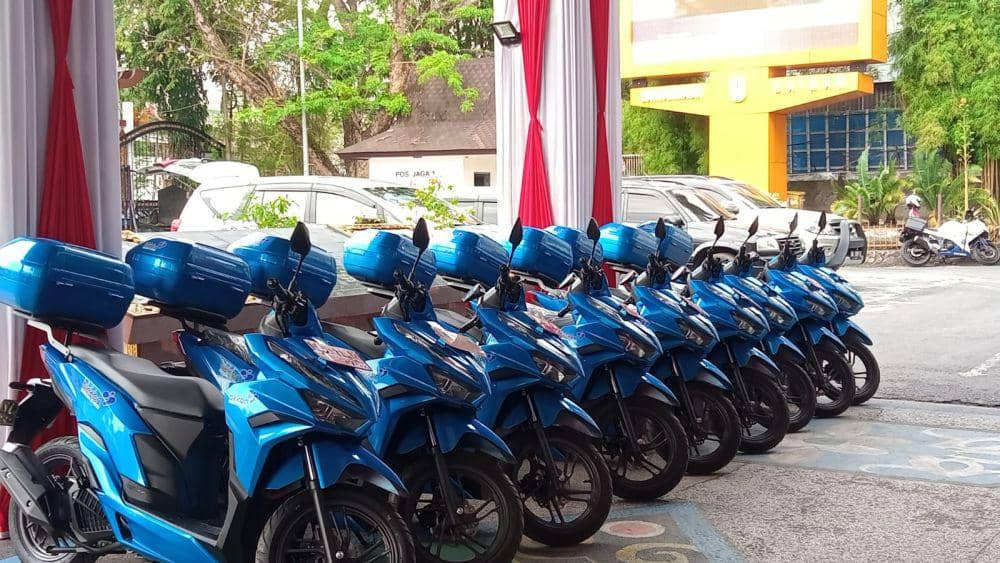 Motor matic Honda vario ini untuk operasional Dinas DPPKBPM Banjarmasin.
