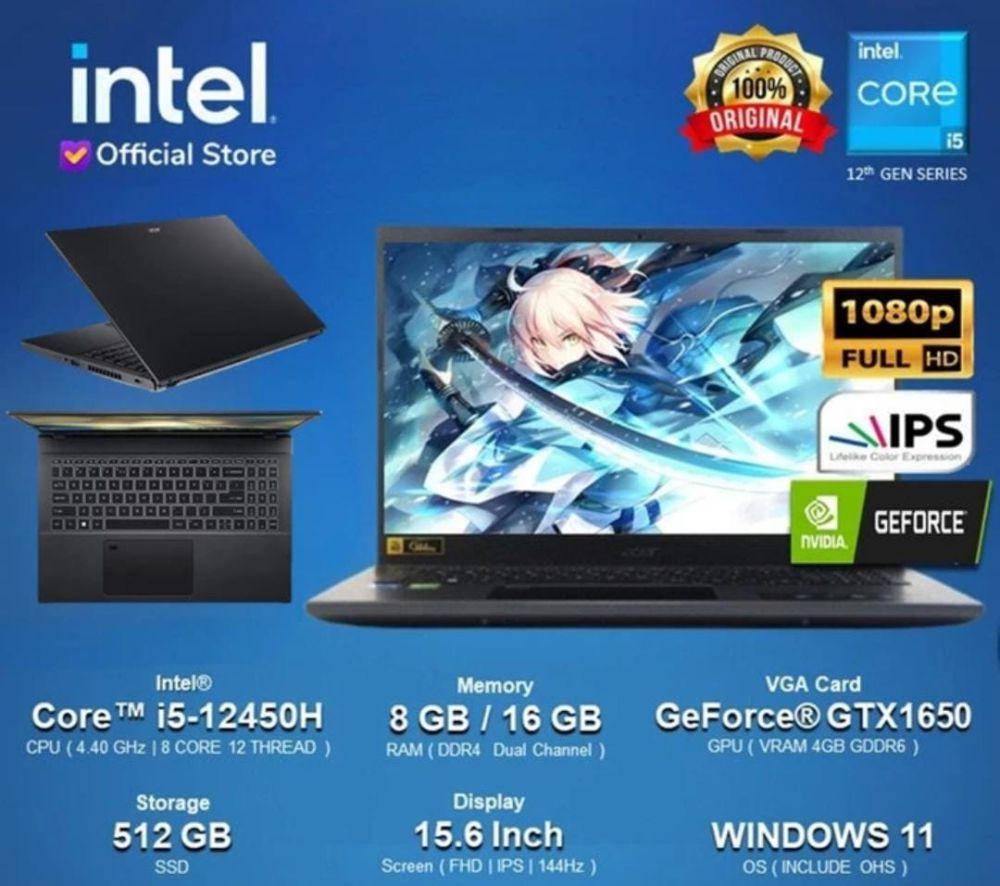 Acer Aspire 7 Gaming (tokopedia.com/Intel Store ID)