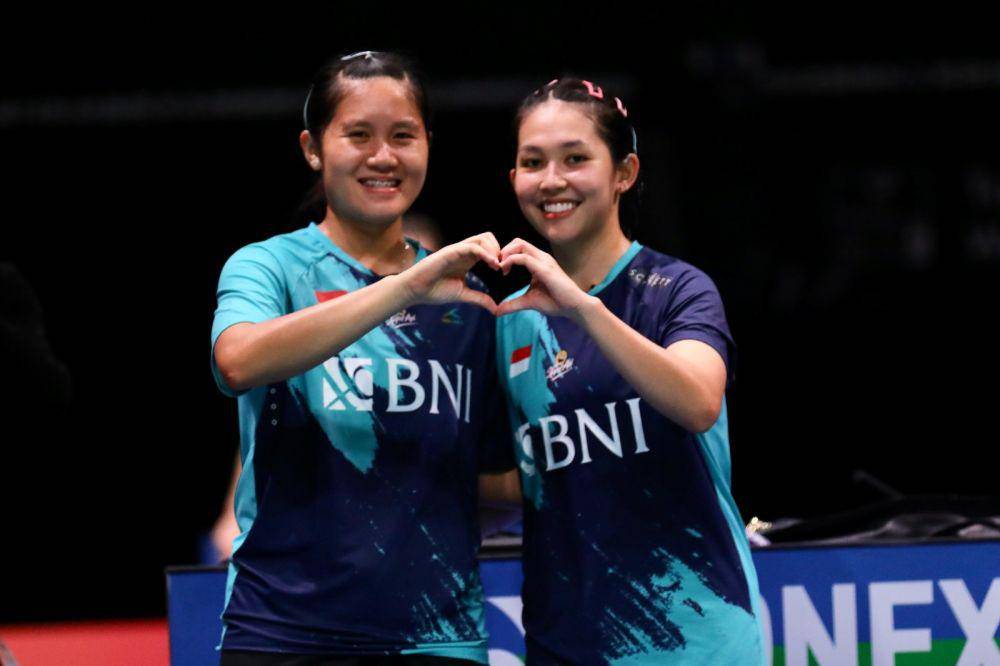 Lanny Tria Mayasari/Ribka Sugiarto di Kejuaraan Dunia Bulu Tangkis 2023 (dok. PP PBSI)