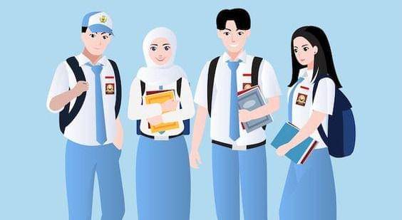 ilustrasi siswa SMA (pinterest.com/Freepik)