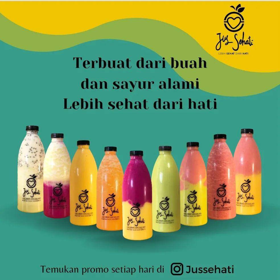 Jus Sehati yang menyediakan juga kemasan botol besar (Instagram.com/@jussehati)