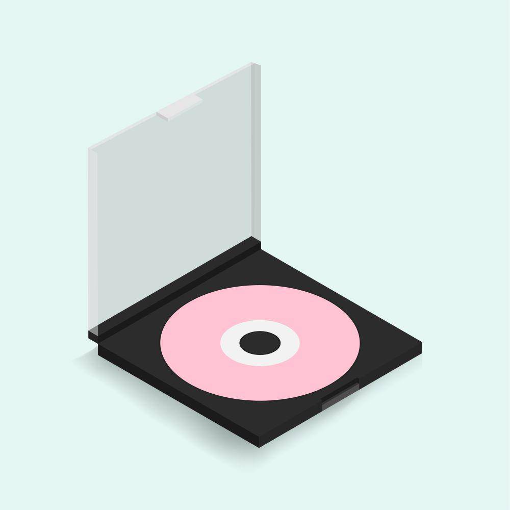 ilustrasi CD dalam kemasan (freepik.com/rawpixel-com)