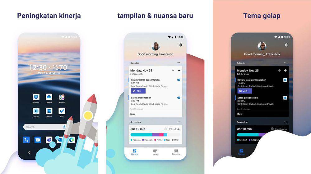 Microsoft Launcher (dok. Microsoft)