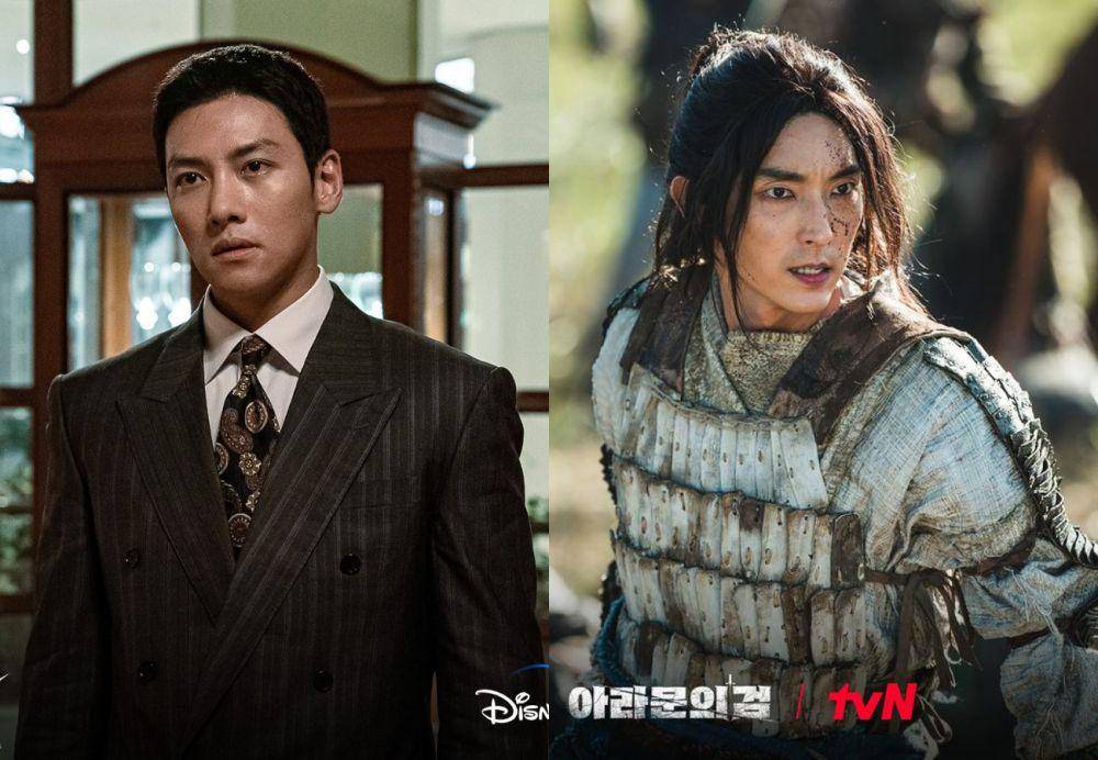Ji Chang Wook di drama The Worst Of Evil | Lee Joon Gi di drama Arthdal Chronicles: The Sword of Aramun (instagram.com/disneypluskr | instagram.com/tvn_drama)