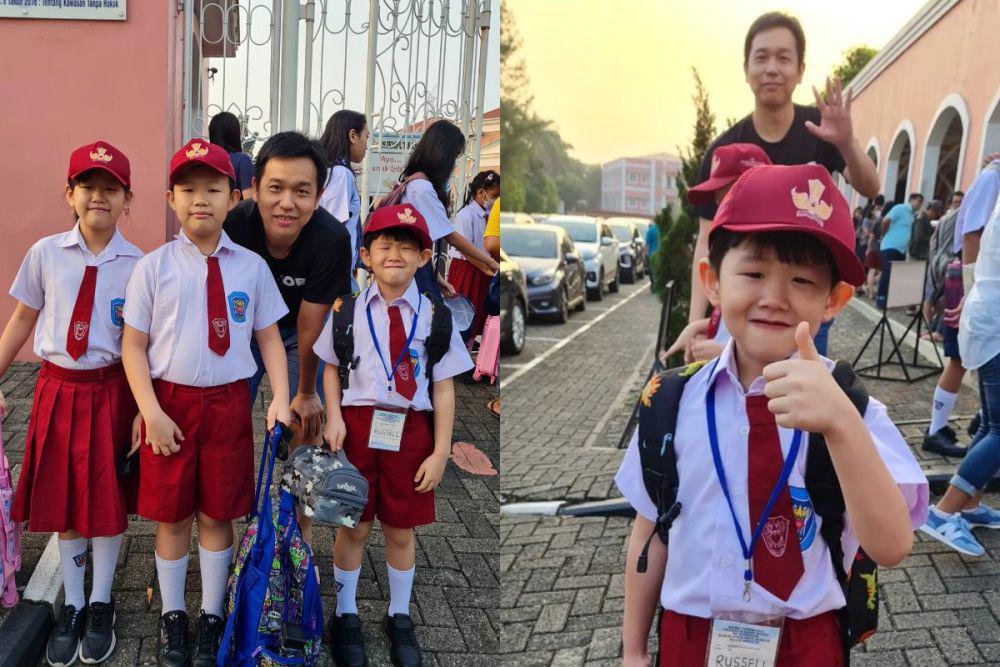 Legenda Hidup Badminton! 7 Potret Hendra Setiawan Antar Anak Sekolah