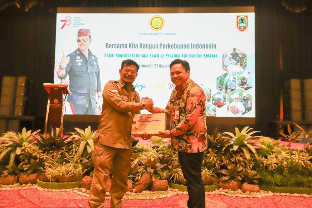 Rapat Koordinasi Kelapa Sawit se-Provinsi Kalimantan Selatan (Kalsel) di Banjarmasin, Selasa (22/8) (Dok. Kementan)