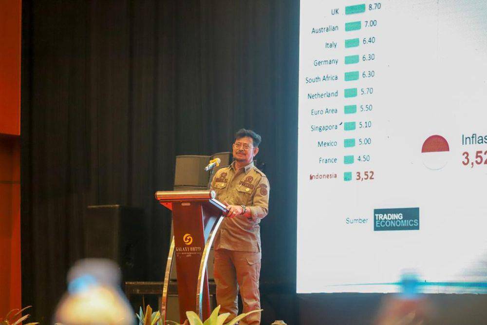 Mentan SYL membuka Rapat Koordinasi Kelapa Sawit se-Provinsi Kalimantan Selatan (Kalsel) di Banjarmasin, Selasa (22/8) (Dok. Kementan)