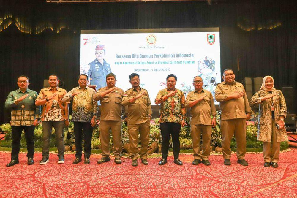 Rapat Koordinasi Kelapa Sawit se-Provinsi Kalimantan Selatan (Kalsel) di Banjarmasin, Selasa (22/8) (Dok. Kementan)