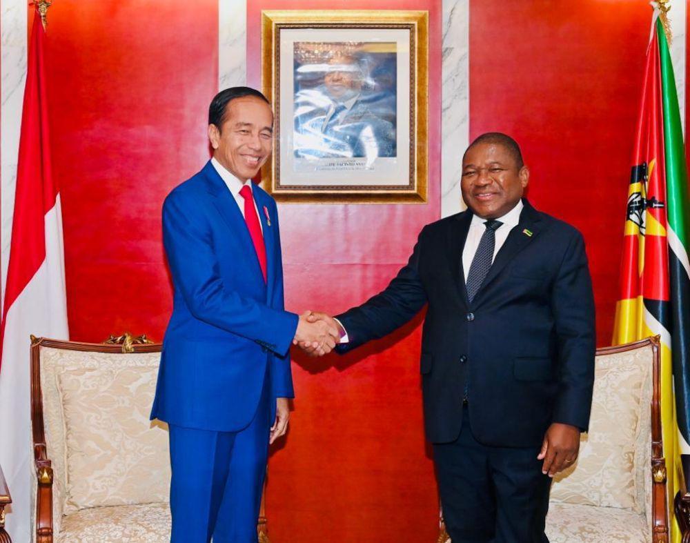 Bertemu Presiden Mozambik, Jokowi Ingin Ekspor Kereta Produk INKA