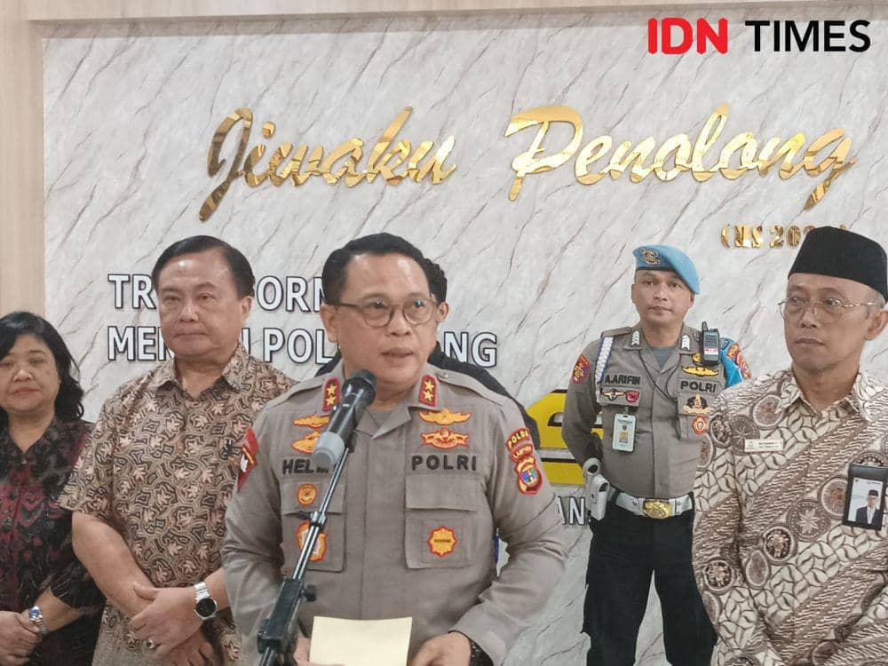 Kapolda Lampung Irjen Pol Helmy Santika saat mendampingi kunjungan Kompolnas, Rabu (23/8/2023). (IDN Times/Tama Yudha Wiguna)