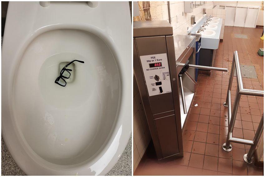 9 Momen Ngeselin saat di Toilet Umum, Kacamata Jatuh di Kloset!