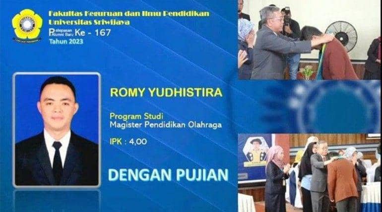 (Romi, mahasiswa S2 Pendidikan Olahraga Unsri yang meninggal dalam kecelakaan) IDN Times/istimewa