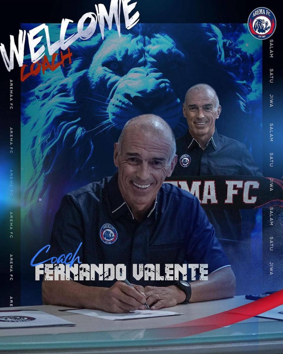 Pelatih baru Arema FC, Fernando Valente. (Dok. Media Officer Arema FC)