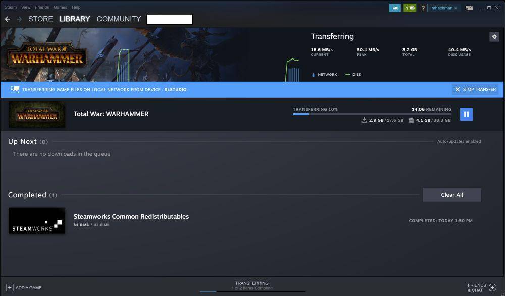 mengunduh game di Steam (dok. Steam)