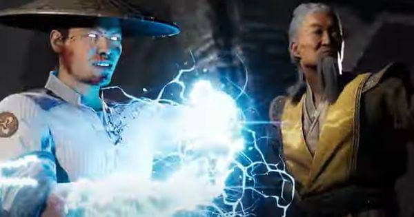 Raiden dan Shujinko bersiap melancarkan serangan kombinasi ( Dok. Mortal Kombat / Mortal Kombat 1 )