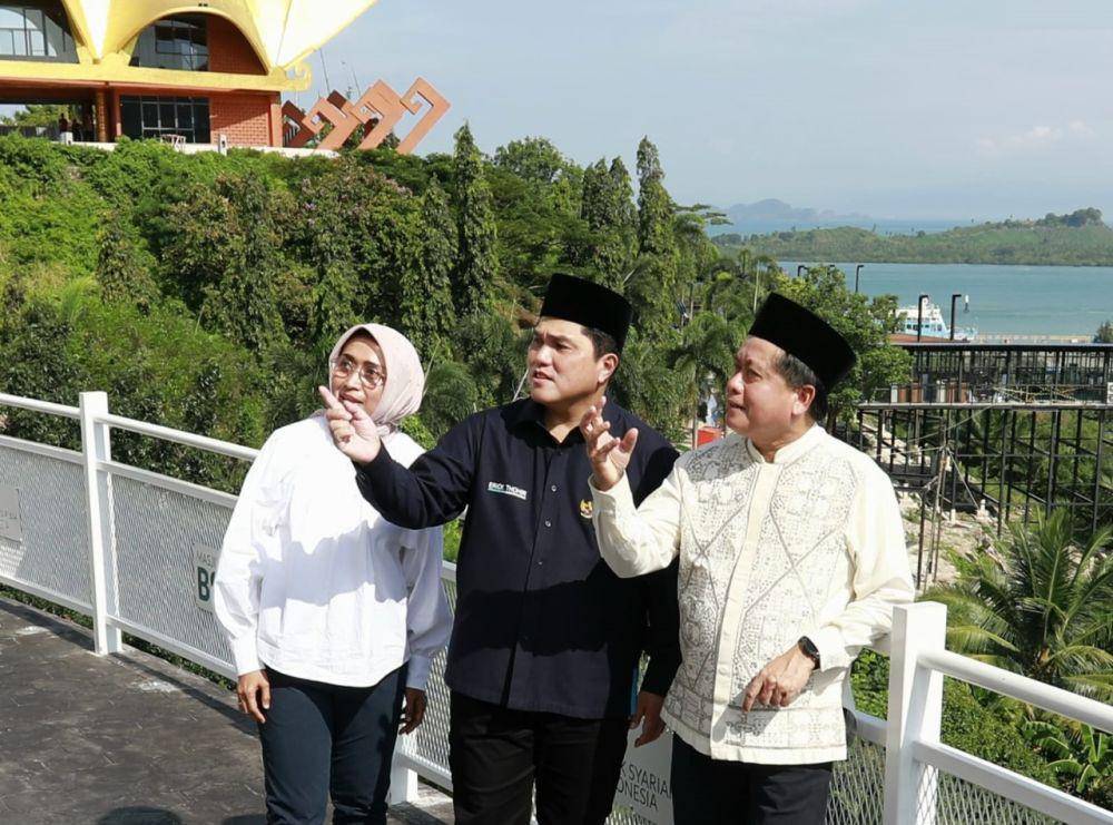 Menteri BUMN Erick Thohir memantau Kawasan Bakauheni Harbour City (BHC) (Dok. ASDP)