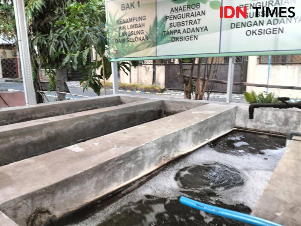 IPAL pengolahan air selokan menjadi limbah. (IDN Times/Khusnul Hasana).