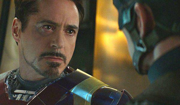Ekspresi Tony Stark kala mengetahui kebenaran yang disembunyikan Steve Rogers (dok. Marvel Studios/Captain America: Civil War)