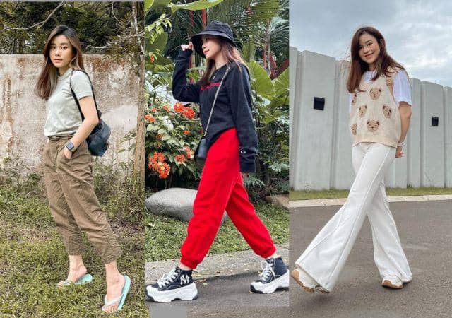 9 OOTD Celana Panjang ala Jessica Jane, Simpel dan Trendi