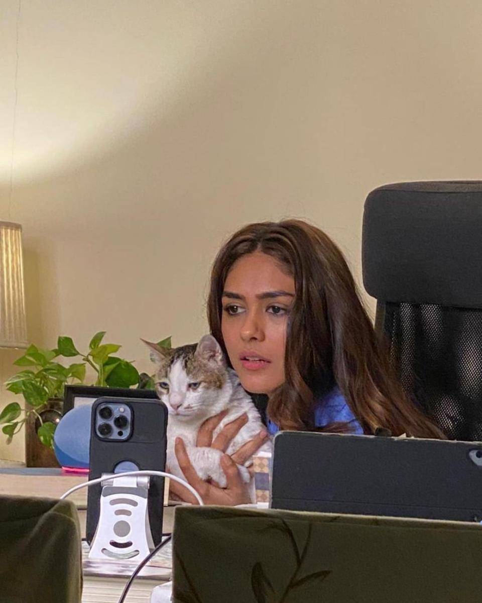 Mrunal Thakur dan anjingnya (instagram.com/billoboythakur)