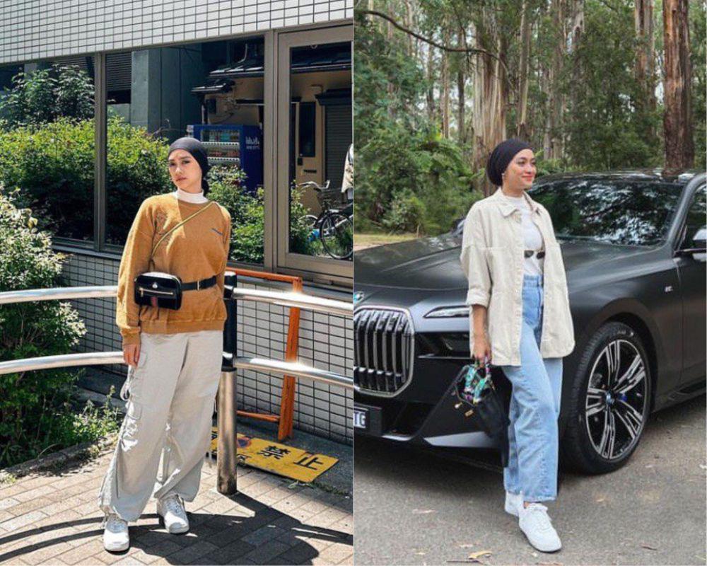 7 Ide Outfit Hijab Girls Day Out ala Ayudia Bing Slamet, Super Kece