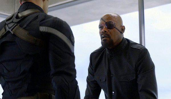 Nick Fury menyarankan Steve Rogers untuk tak mempercayai siapapun (dok. Marvel Studios/Captain America: The Winter Soldier)