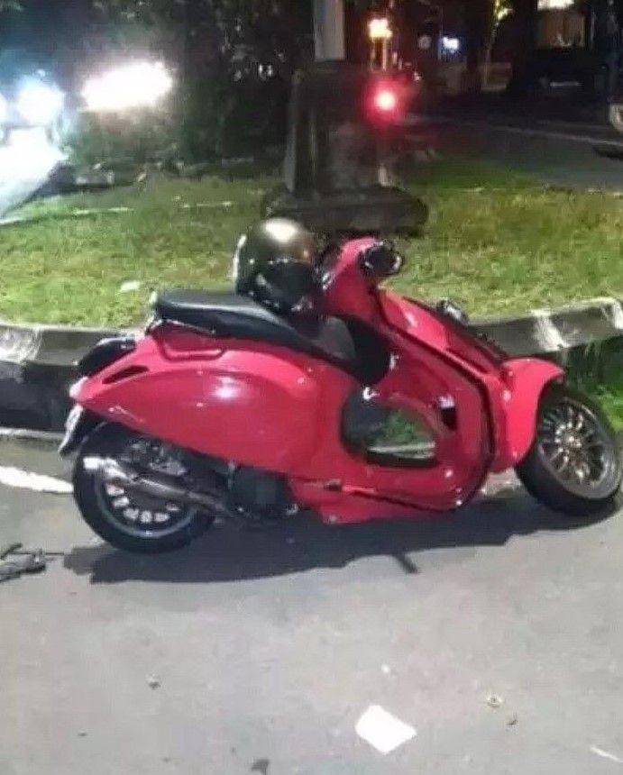 motor rangka patah kocak (instagram.com/humorsantuy)