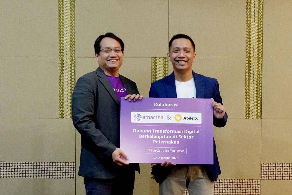 Kerja sama Amartha dan BroilerX. (Dok. Istimewa)
