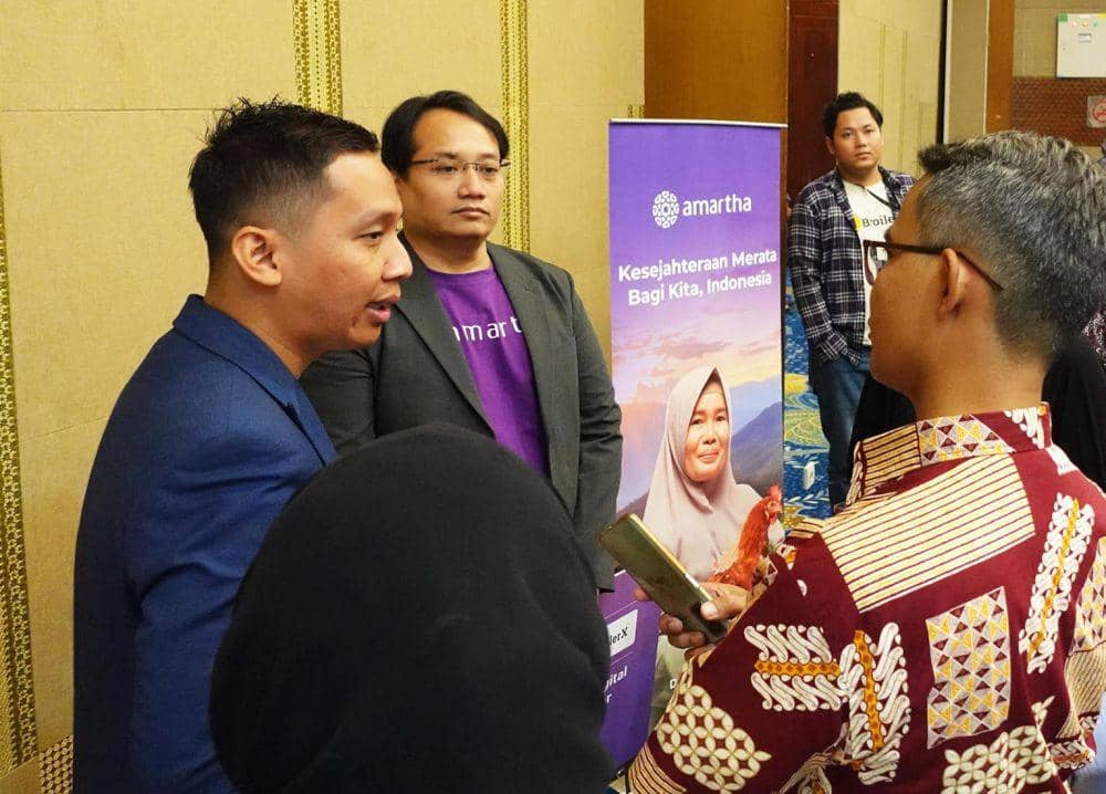 CEO BroilerX, Prastyo Ruandhito dan Head of Business Partnership Lending Amartha, Adityo Putranto. (Dok. Istimewa)