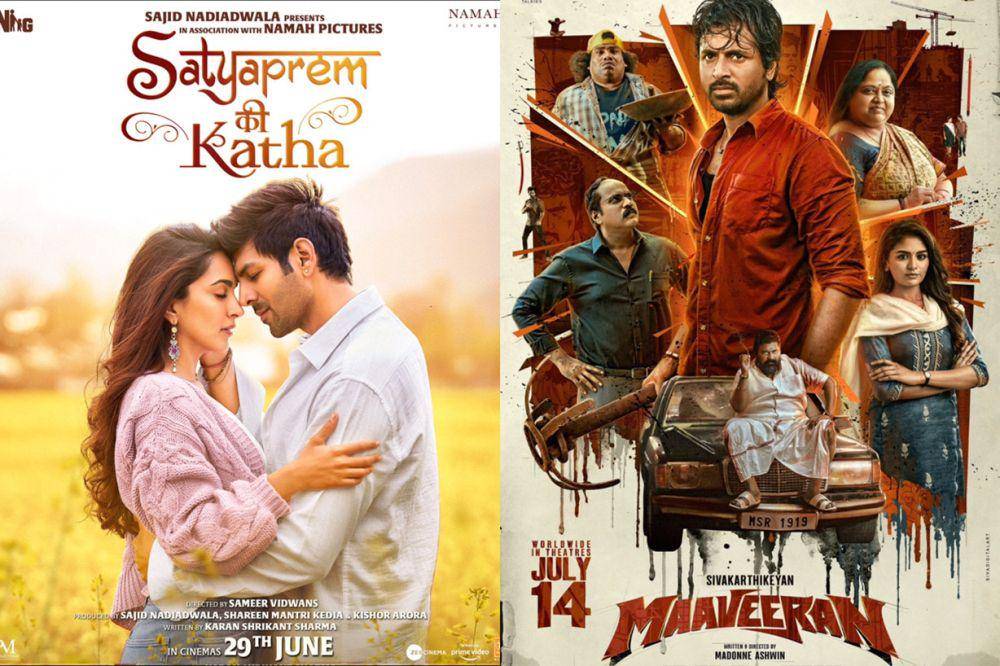 Satyaprem Ki Katha dan Maaveeran (dok. Nadiadwala Grandson Entertainment/Satyaprem Ki Katha | dok. Shanthi Talkies/Maaveeran)