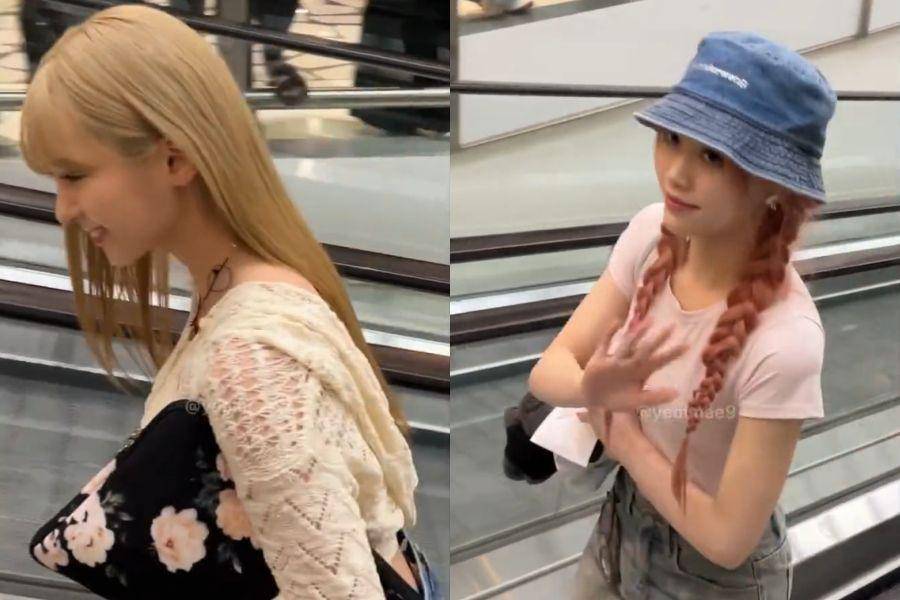 Mashiro dan Xiaoting Kep1er di Bandara Soetta (twitter.com/yeolmae9)
