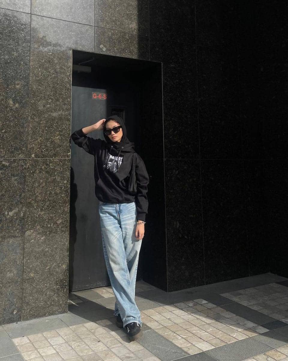 Look Boyish ala Andini Ajeng (instagram.com/andiniajengg)