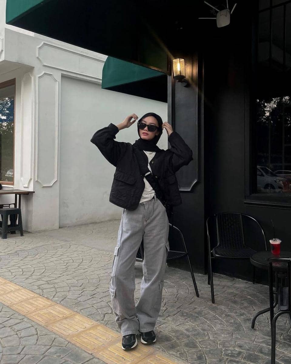 Look Boyish ala Andini Ajeng (instagram.com/andiniajengg)