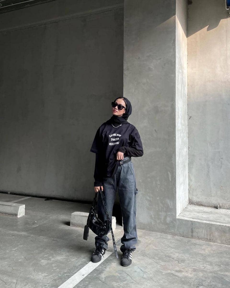 Look Boyish ala Andini Ajeng (instagram.com/andiniajengg)