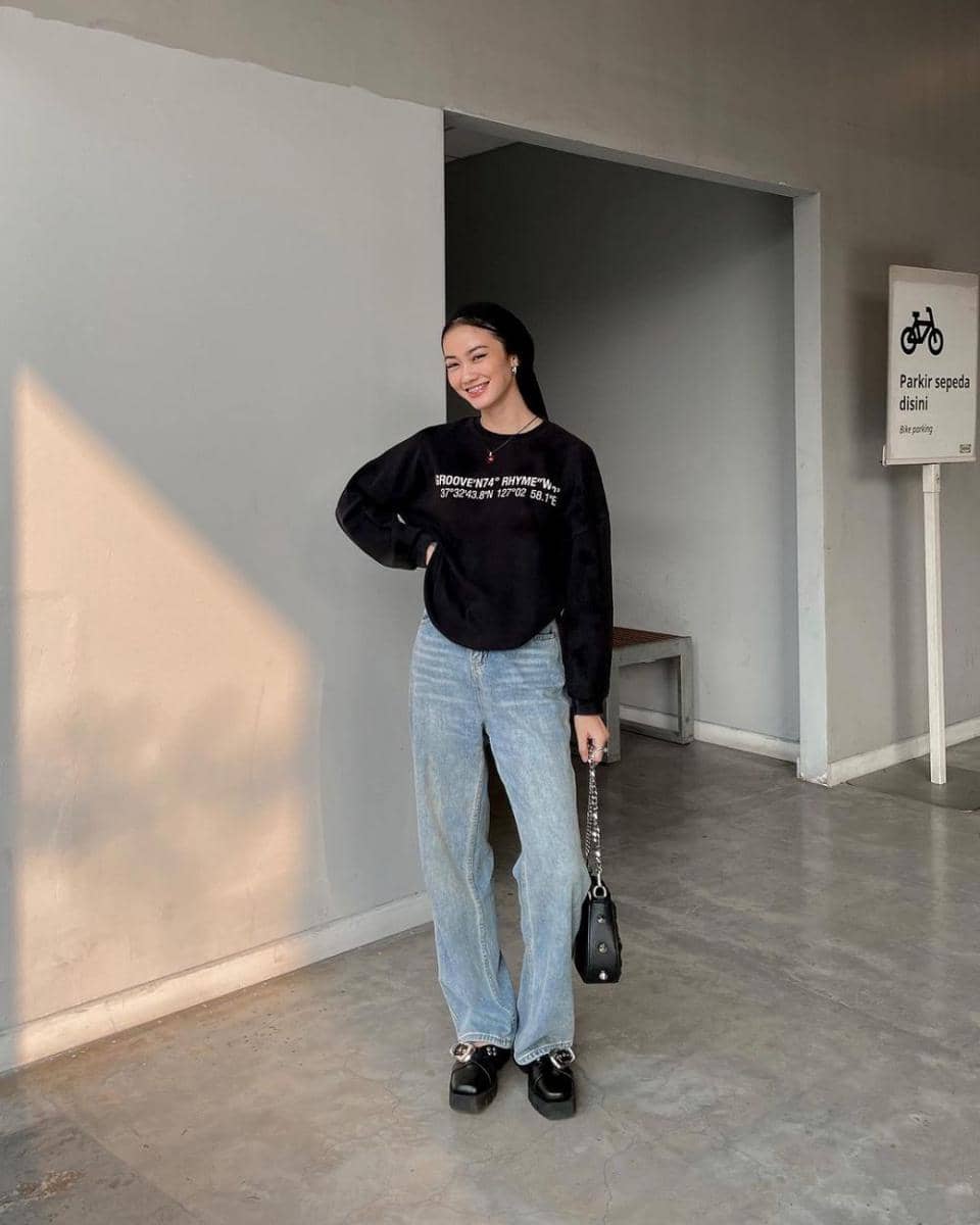 Look Boyish ala Andini Ajeng (instagram.com/andiniajengg)