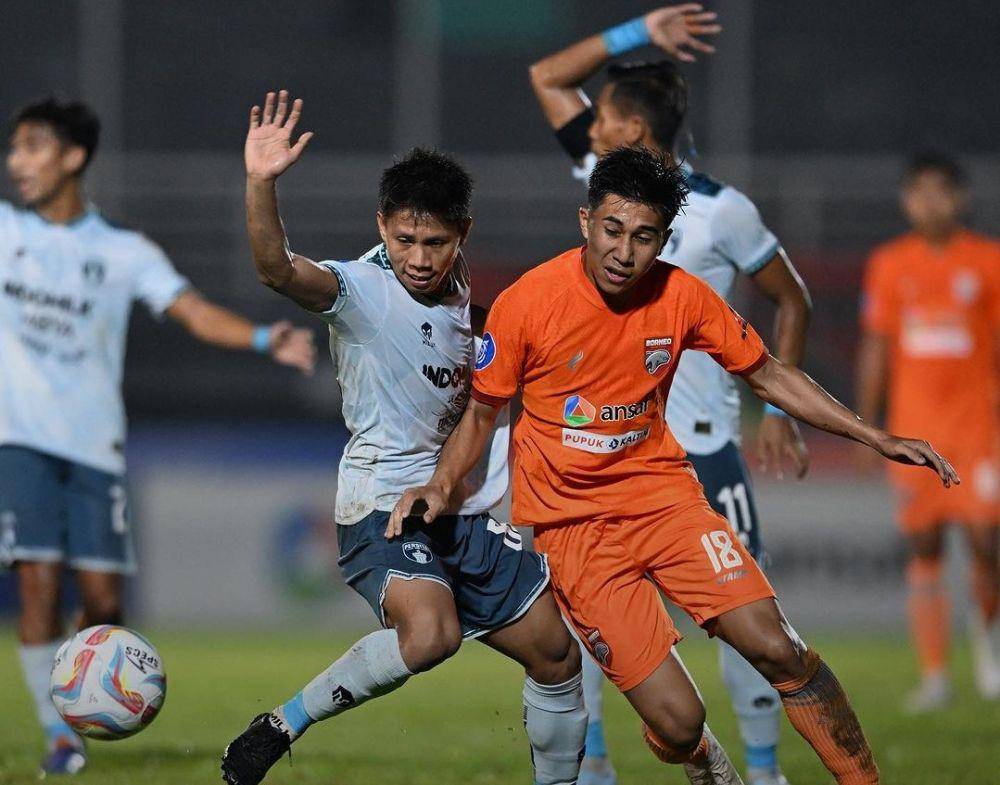 Borneo FC menjamu Persita Tangerang di Stadion Segiri Samarinda, Jumat (25/8/2023). Foto akun Instagram borneofc.id