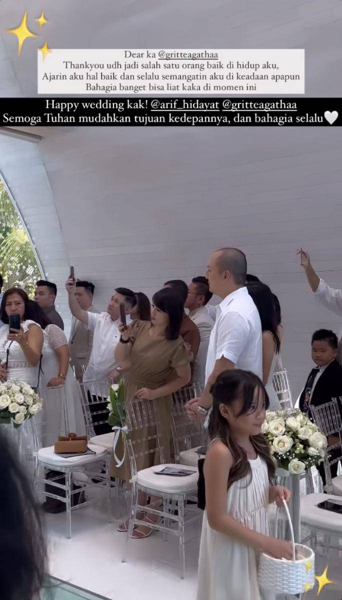 potret Gempita jadi bridesmaid di pernikahan Gritte Agatha dan Arif Hidayat (Instagram.com/itsme.frisllyherlind)