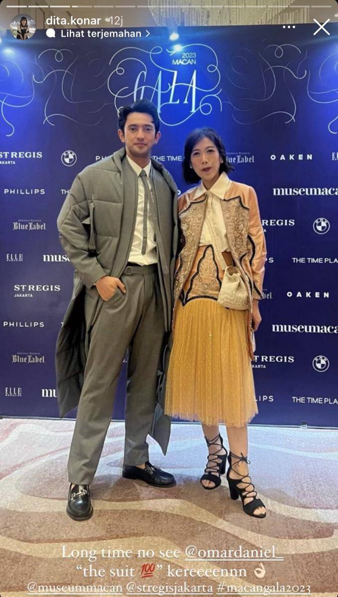 potret artis di red carpet MACAN Gala (Instagram.com/dita.konar)