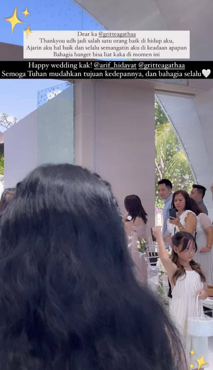 potret Gempita jadi bridesmaid di pernikahan Gritte Agatha dan Arif Hidayat (Instagram.com/itsme.frisllyherlind)