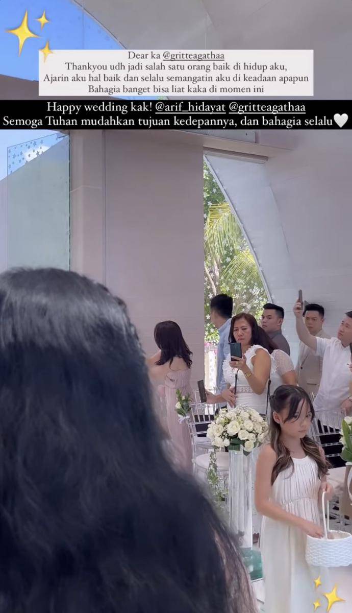 potret Gempita jadi bridesmaid di pernikahan Gritte Agatha dan Arif Hidayat (Instagram.com/itsme.frisllyherlind)