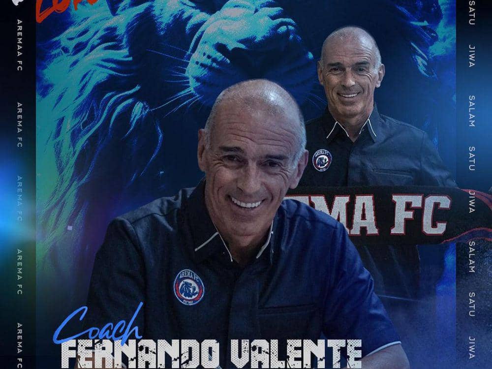 Sejumlah Fakta Fernando Valente Pelatih Arema FC