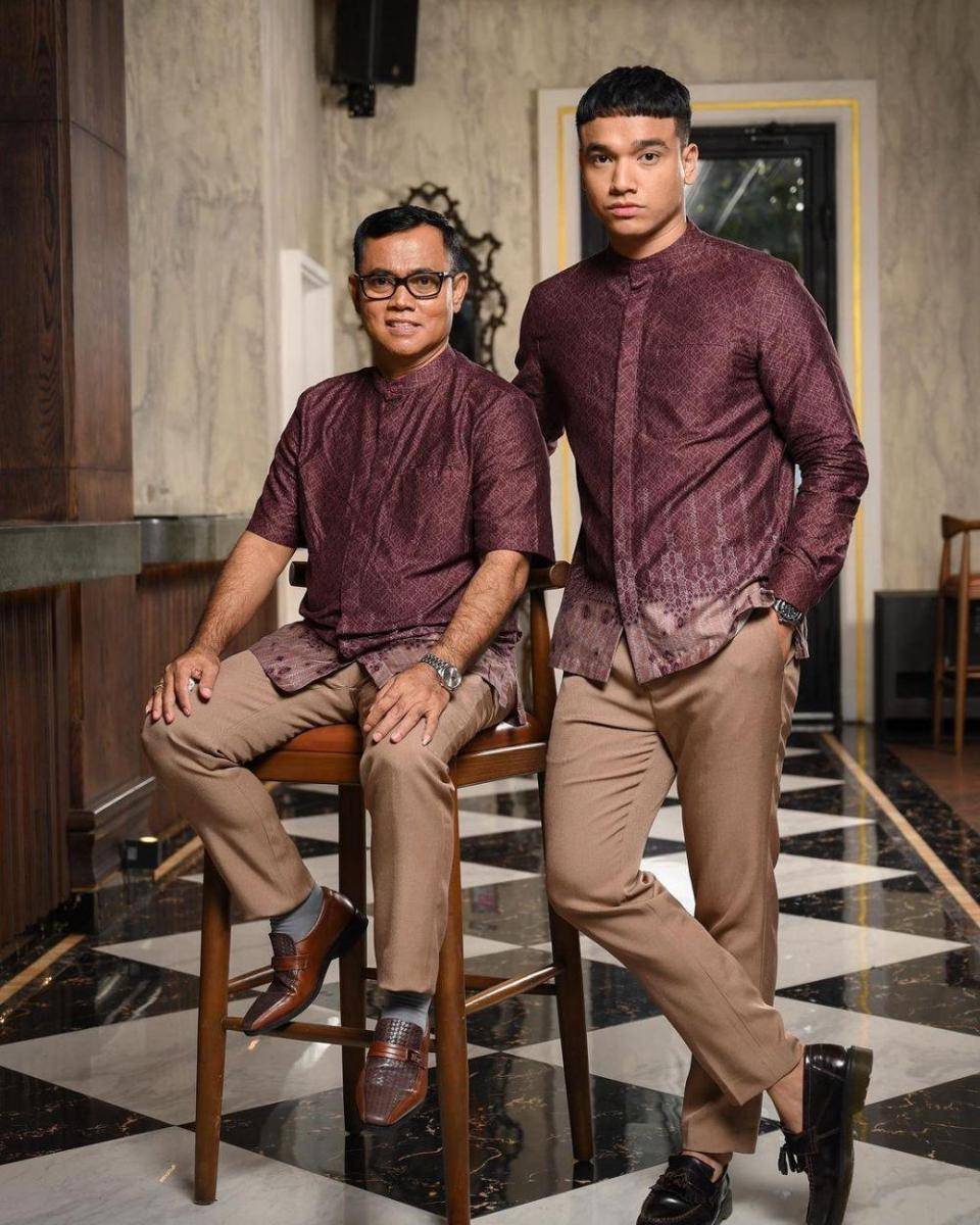 baju kondangan cowok ala Fadly Faisal (instagram.com/fadlyfsl_)