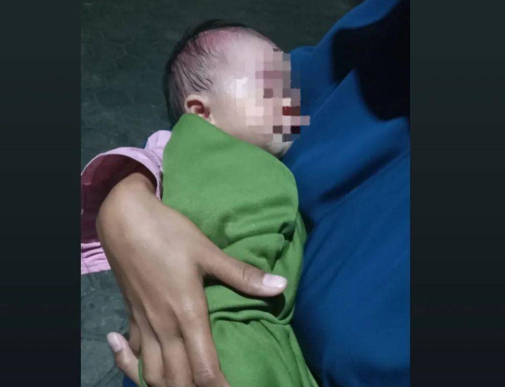 Temuan bayi perempuan Kantor Dewan Dakwah Islamiyah Indonesia Lampung. (IDN Times/Istimewa).
