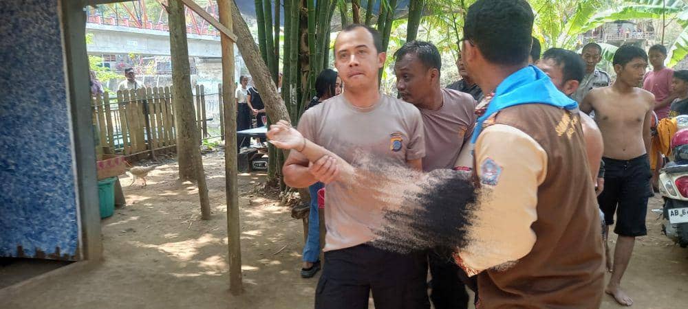 Seorang pelajar meninggal dunia tenggelam di Sungai Oya. (Dok. Polres Bantul)